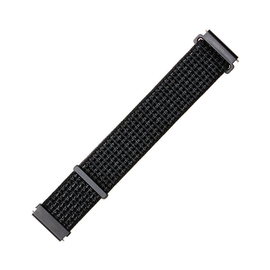 Fixed Nylon-reim for Huawei Watch / Xiaomi Watch Series, 22mm, Matt Svart