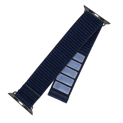 Fixed Nylon Sporty reim for Apple Watch 42mm / 41mm / 40mm / 38mm Series, Mørkeblå