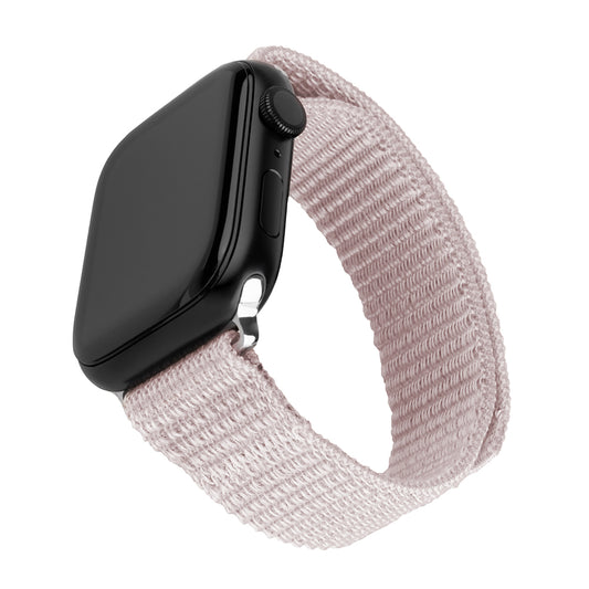 Fixed Nylon Sporty-reim for Apple Watch 49mm / 46mm / 45mm / 44mm / 42mm-serien, Roségull