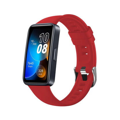 Fixed Silicone-reim for Huawei Band 10 / 9 / 8, Rød