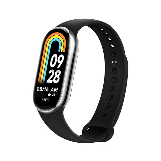 Fixed Silicone-reim for Xiaomi Smart Band 9 / 8, Svart
