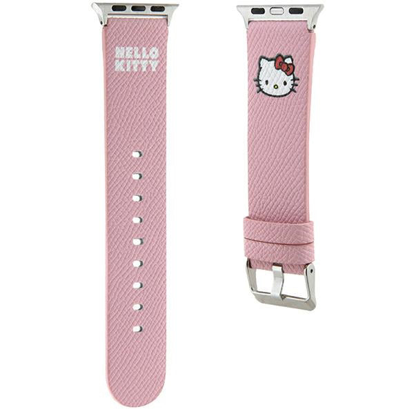 Hello Kitty Leather Kitty Head reim for Apple Watch 42mm / 41mm / 40mm / 38mm Series, Rosa