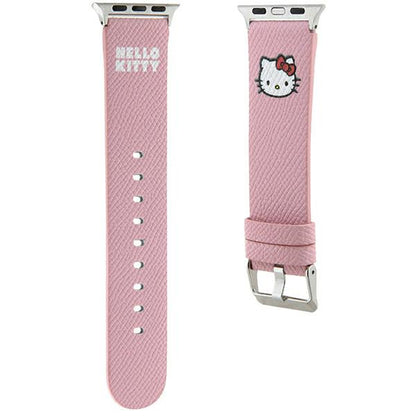 Hello Kitty Leather Kitty Head reim for Apple Watch 42mm / 41mm / 40mm / 38mm Series, Rosa