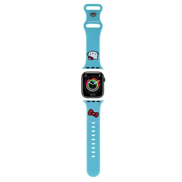 Hello Kitty silikonrem Kitty Head for Apple Watch 42mm / 41mm / 40mm / 38mm Series, Blå