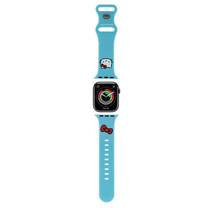 Hello Kitty silikonrem Kitty Head for Apple Watch 42mm / 41mm / 40mm / 38mm Series, Blå