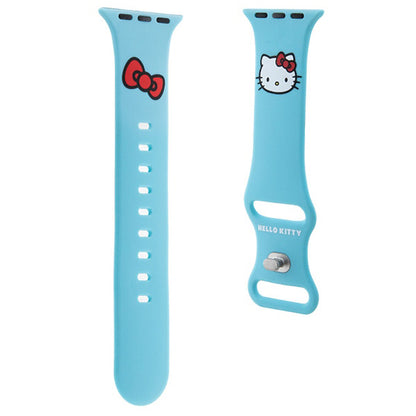 Hello Kitty silikonrem Kitty Head for Apple Watch 42mm / 41mm / 40mm / 38mm Series, Blå