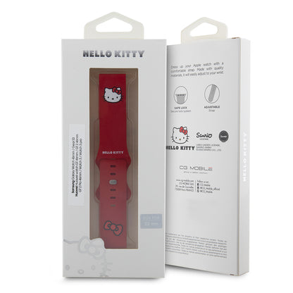 Hello Kitty silikonrem Kitty Head for Samsung Galaxy Watch / Huawei Watch 46mm / 45mm / 41mm Series, Rosa