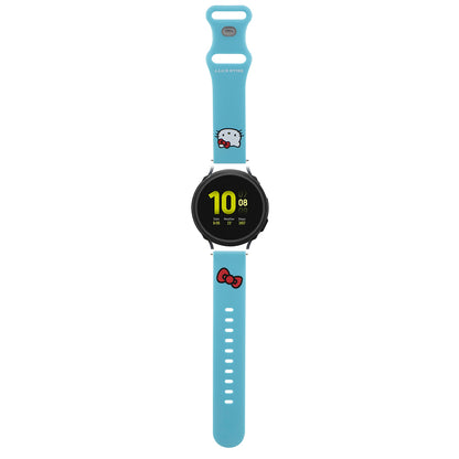 Hello Kitty silikonrem Kitty Head for Samsung Galaxy Watch / Huawei Watch Series, Blå