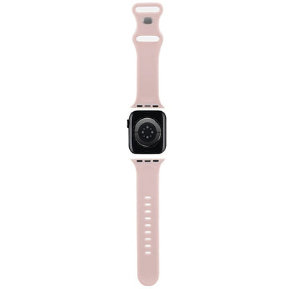 Hello Kitty silikonrem med graffiti-merker for Apple Watch 42mm / 41mm / 40mm / 38mm-serien, Rosa