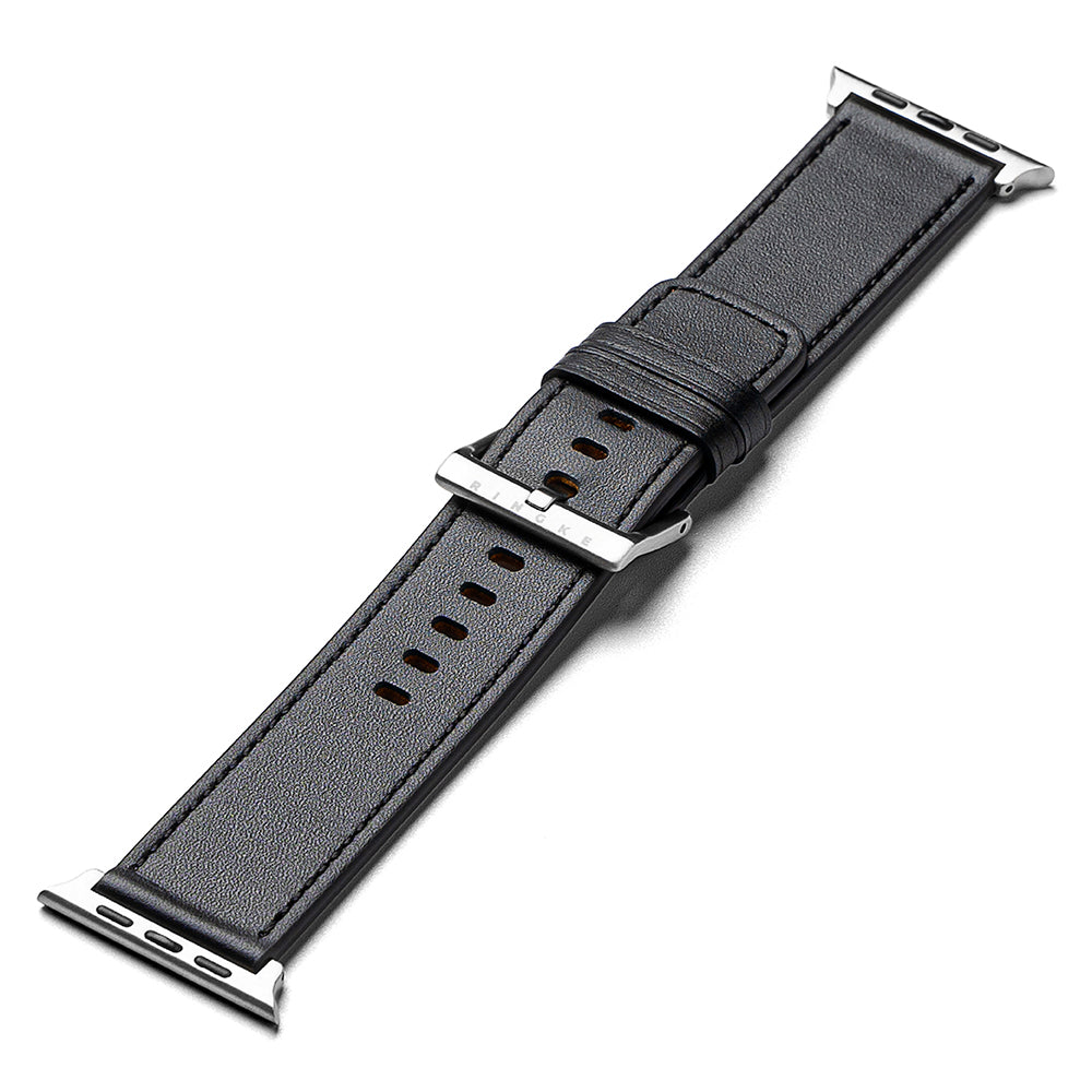 Ringke Leather One reim for Apple Watch 49mm / 46mm / 45mm / 44mm / 42mm Series, Svart
