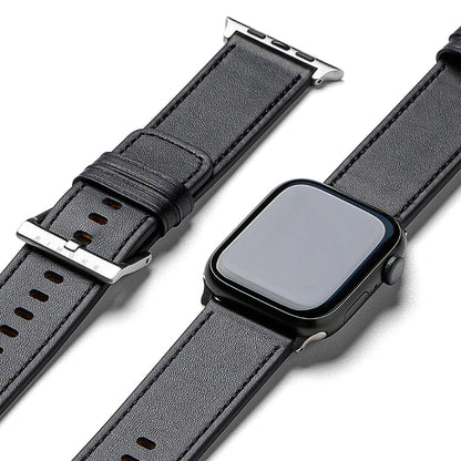 Ringke Leather One reim for Apple Watch 49mm / 46mm / 45mm / 44mm / 42mm Series, Svart