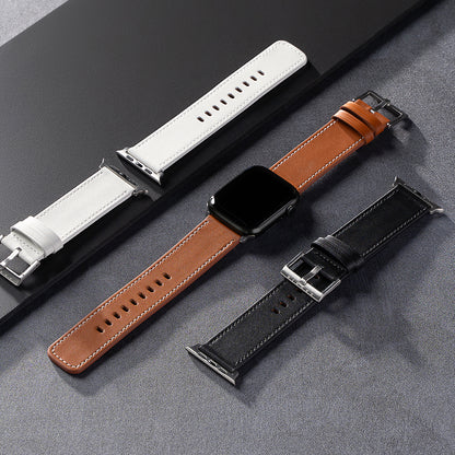 Ringke Leather One reim for Apple Watch 49mm / 46mm / 45mm / 44mm / 42mm Series, Svart