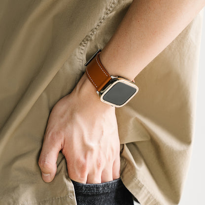 Ringke Leather One reim for Apple Watch 49mm / 46mm / 45mm / 44mm / 42mm Series, Svart