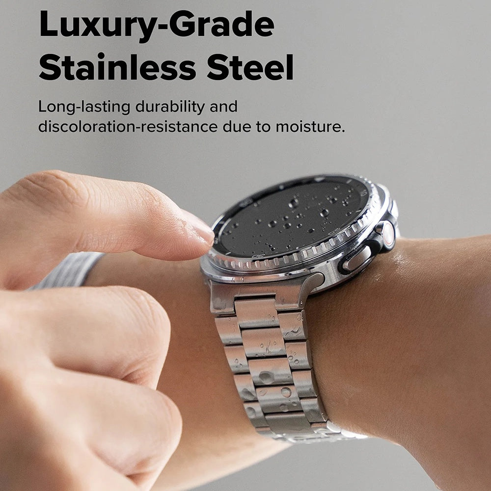 Ringke Metal One Air reim for Samsung Galaxy Watch8 / Watch8 Classic Series, Sølv