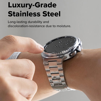 Ringke Metal One Air reim for Samsung Galaxy Watch8 / Watch8 Classic Series, Sølv