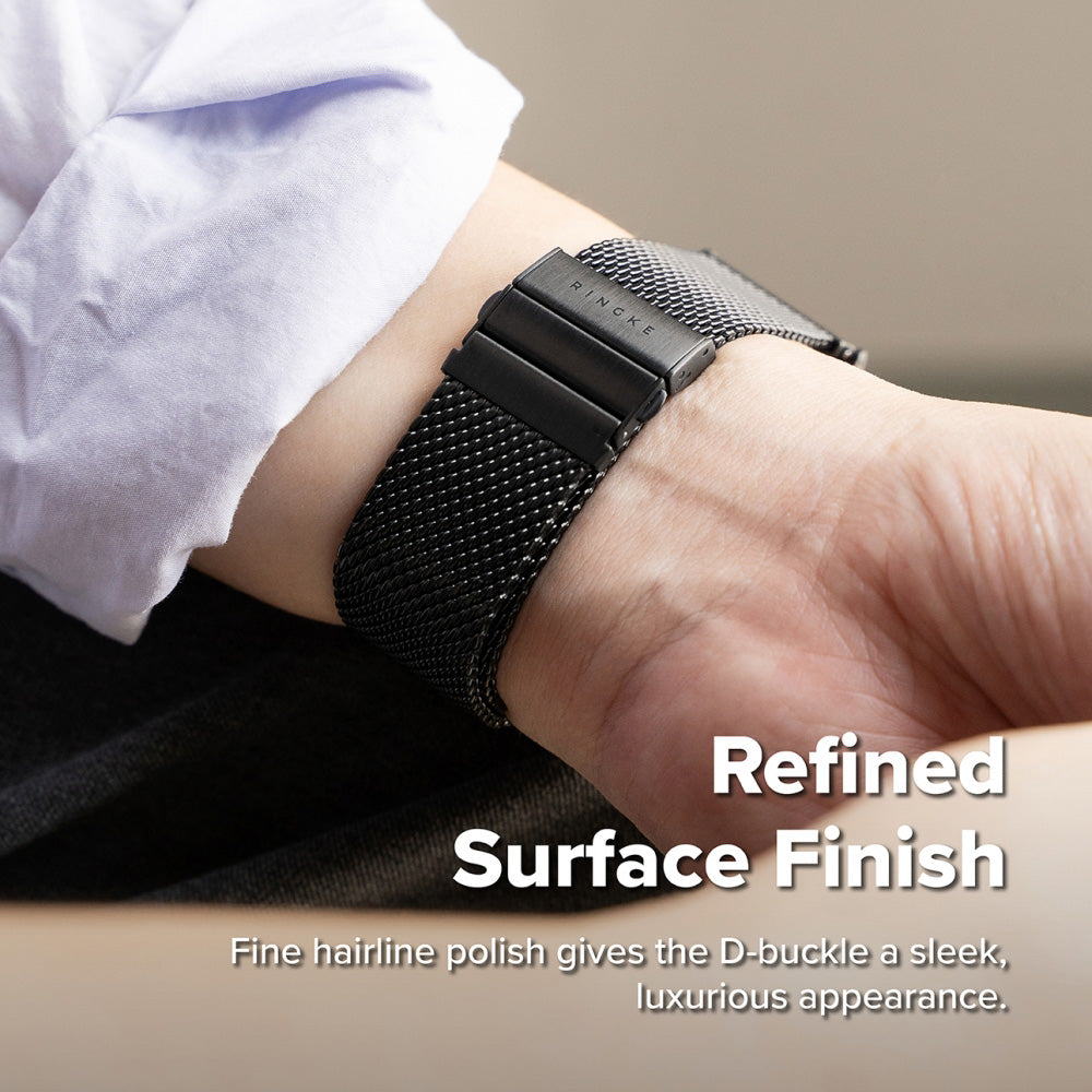 Ringke Metal One Mesh-rem for Samsung Galaxy Watch Ultra2, svart