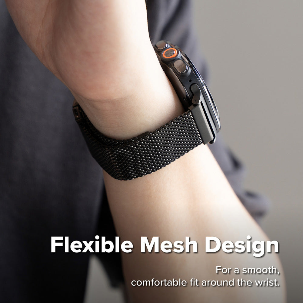 Ringke Metal One Mesh-rem for Samsung Galaxy Watch Ultra2, svart