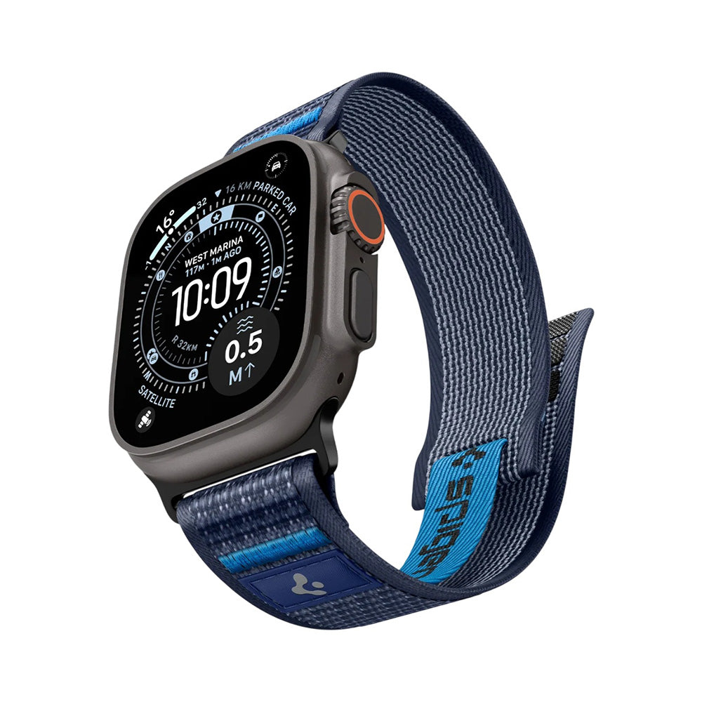 Spigen Athlex Air 2 reim for Apple Watch 49mm / 46mm / 45mm / 44mm Series, Marineblå AMP10608