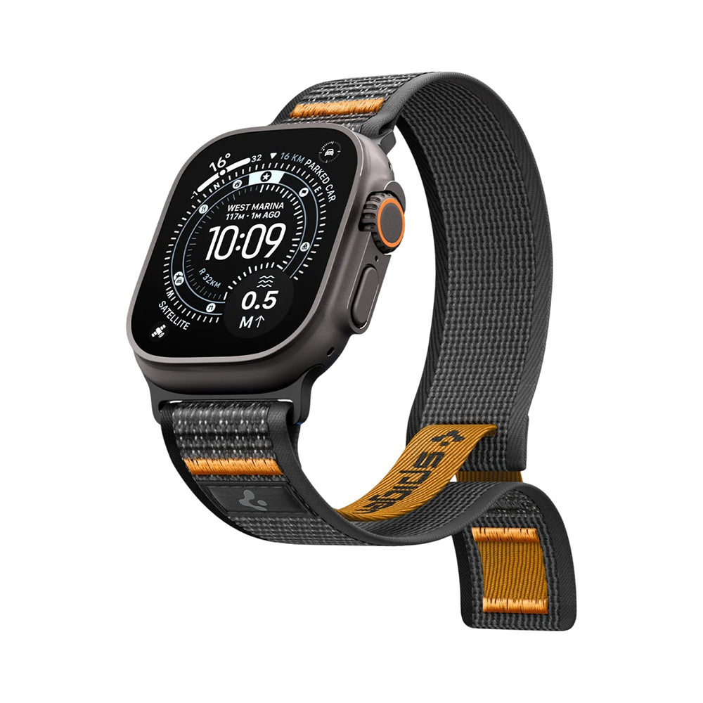 Spigen Athlex Air 2 reim for Apple Watch 49mm / 46mm / 45mm / 44mm Series, Oransje AMP10607