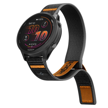 Spigen Athlex Air 2 rem for Garmin Watch Venu / Forerunner Series, 22mm, svart oransje AMP11425