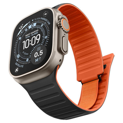 Spigen Athlex Air M rem for Apple Watch 49mm / 46mm / 45mm / 44mm-serien, svart oransje AMP11534