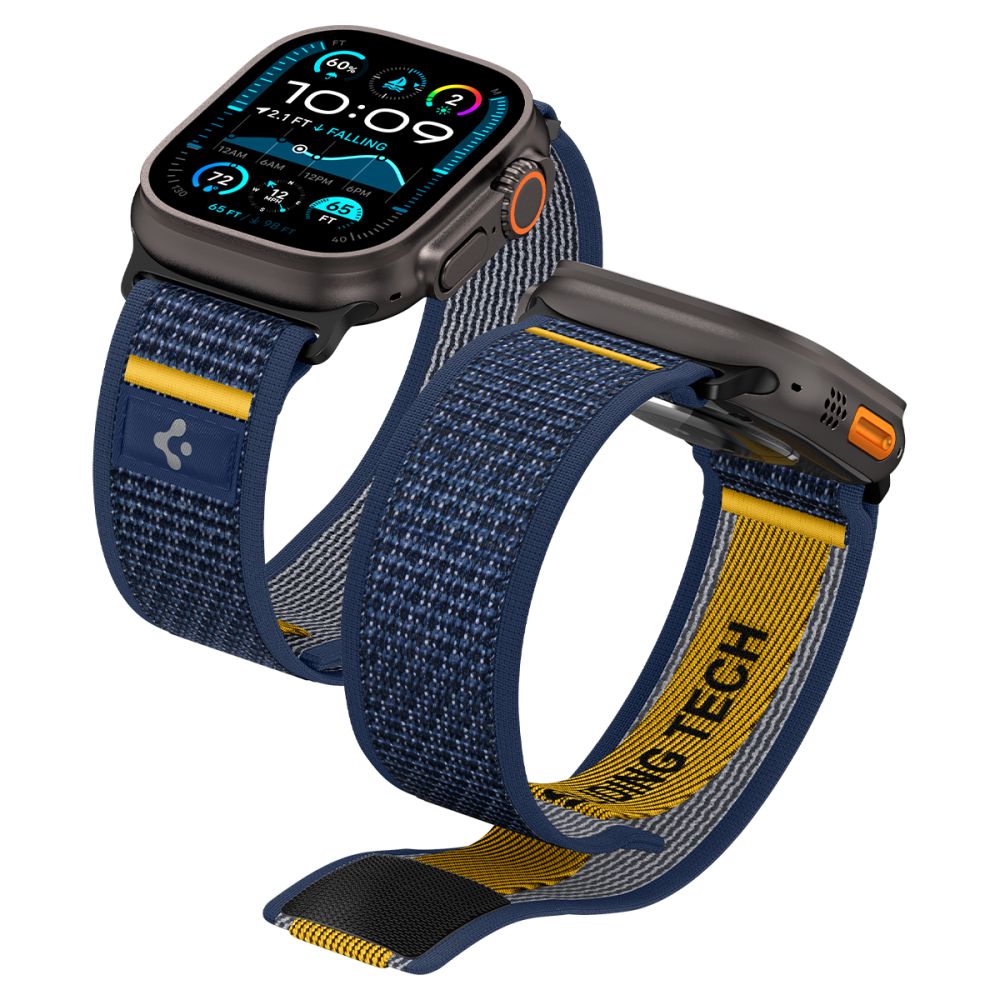 Spigen Athlex Air reim for Apple Watch 49mm / 46mm / 45mm / 44mm Series, Marineblå AMP09036