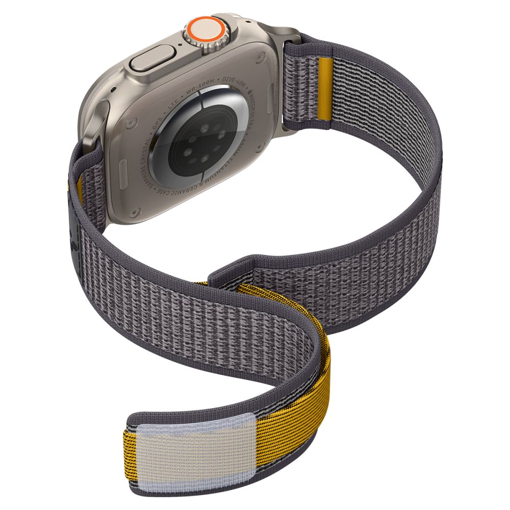 Spigen Athlex Air reim for Apple Watch 49mm / 46mm / 45mm / 44mm Series, Grå AMP09034