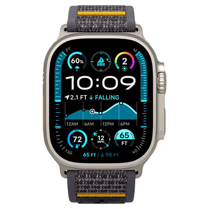 Spigen Athlex Air reim for Apple Watch 49mm / 46mm / 45mm / 44mm Series, Grå AMP09034