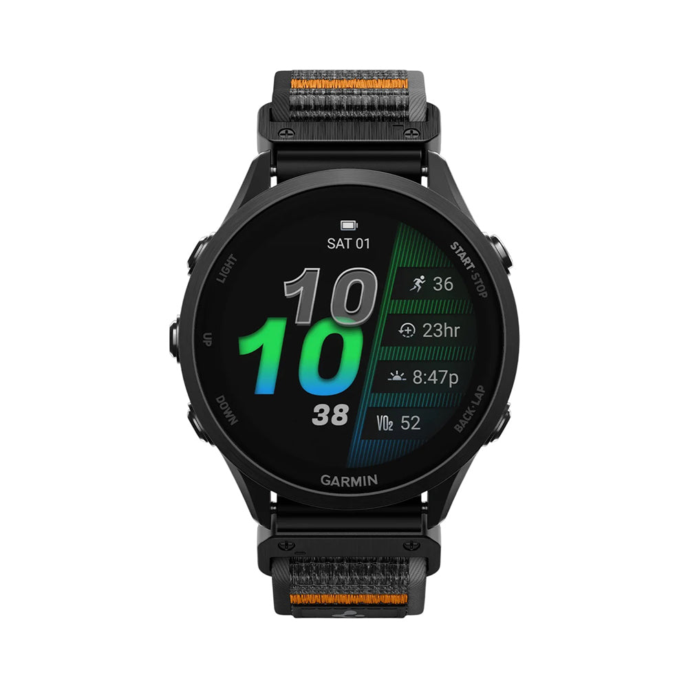 Spigen Athlex Air rem for Garmin Watch Fenix / Forerunner / Approach Series, 22mm, svart oransje AMP11426