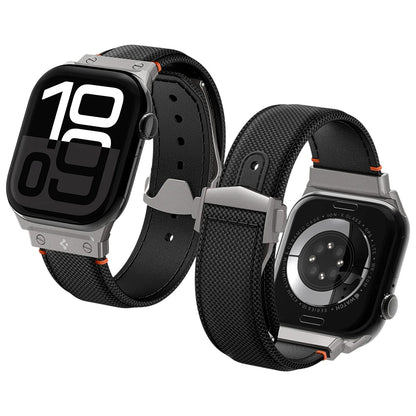 Spigen Classic Fit rem for Apple Watch 49mm / 46mm / 45mm / 44mm / 42mm-serien, svart AMP09304