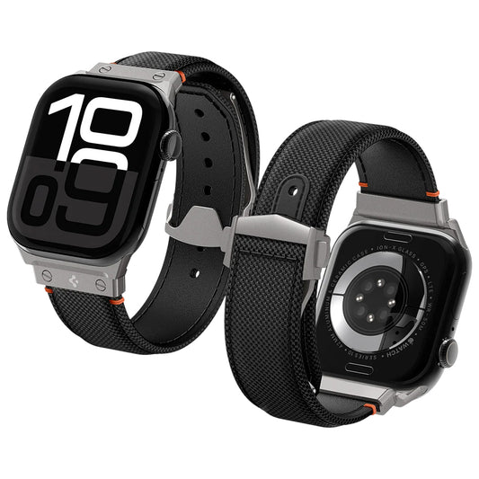 Spigen Classic Fit rem for Apple Watch 49mm / 46mm / 45mm / 44mm / 42mm-serien, svart AMP09304