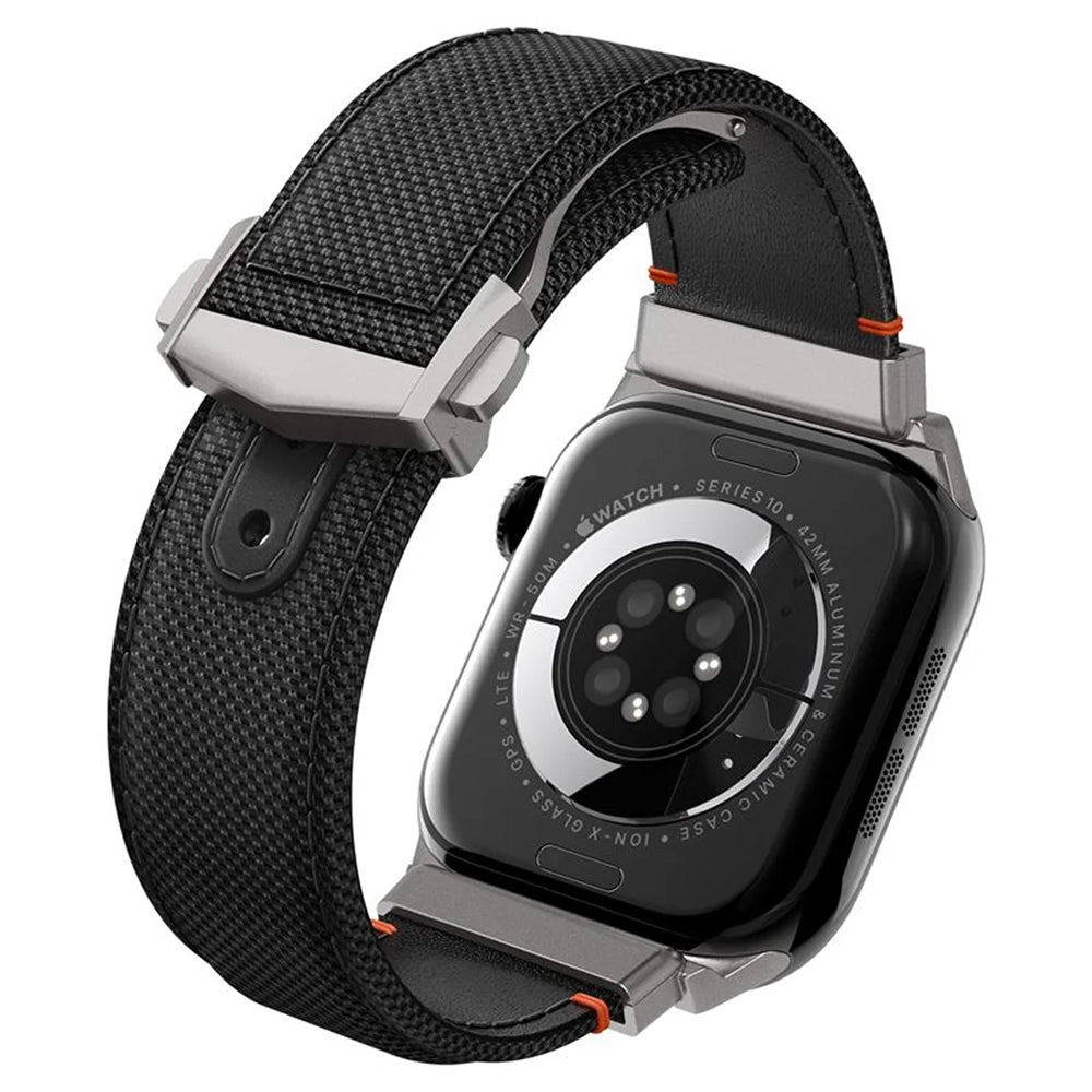 Spigen Classic Fit rem for Apple Watch 49mm / 46mm / 45mm / 44mm / 42mm-serien, svart AMP09304