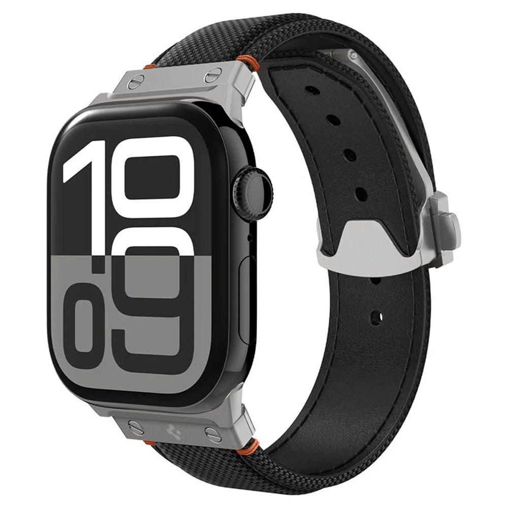 Spigen Classic Fit rem for Apple Watch 49mm / 46mm / 45mm / 44mm / 42mm-serien, svart AMP09304