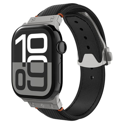 Spigen Classic Fit rem for Apple Watch 49mm / 46mm / 45mm / 44mm / 42mm-serien, svart AMP09304