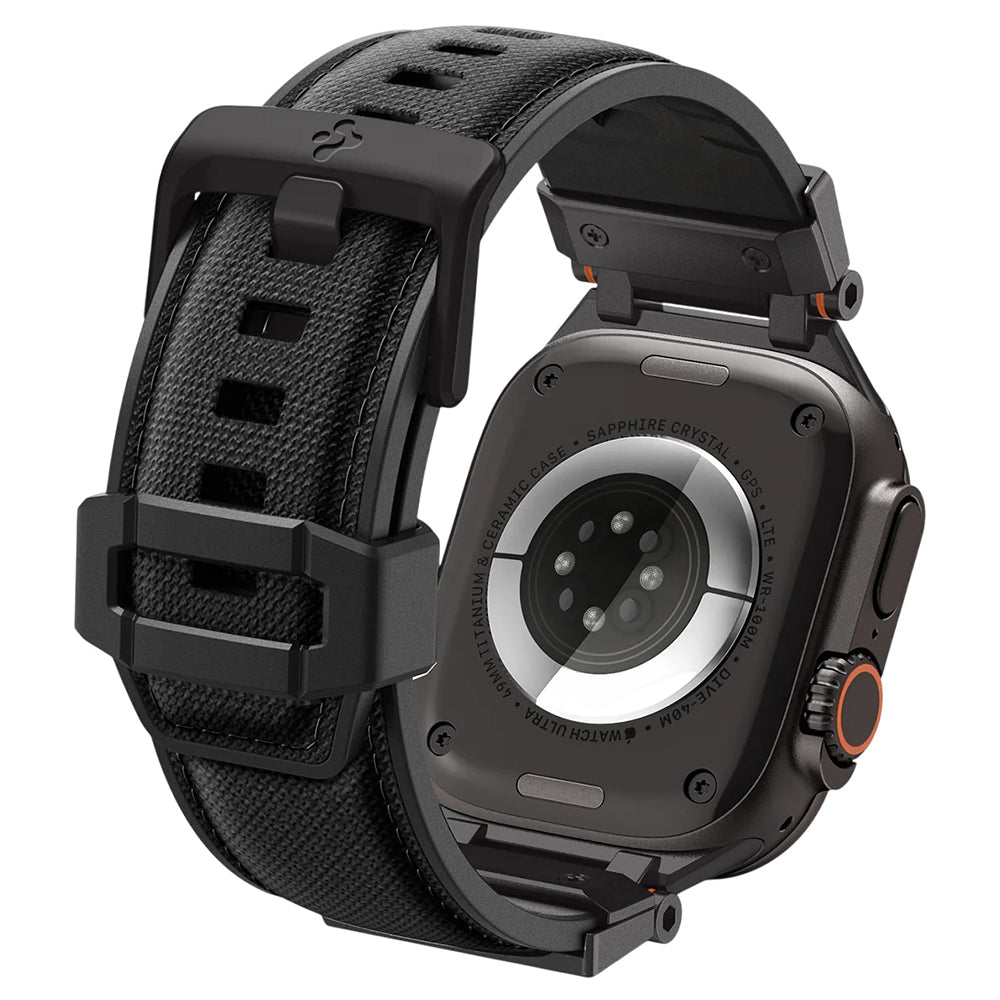 Spigen DuraPro Armor rem for Apple Watch 49mm / 46mm / 45mm / 44mm / 42mm-serien, svart AMP06065