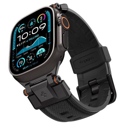 Spigen DuraPro Armor rem for Apple Watch 49mm / 46mm / 45mm / 44mm / 42mm-serien, svart AMP06065
