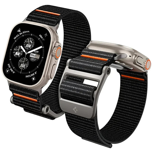 Spigen DuraPro Flex rem for Apple Watch 49mm / 46mm / 45mm / 44mm-serien, svart AMP05981