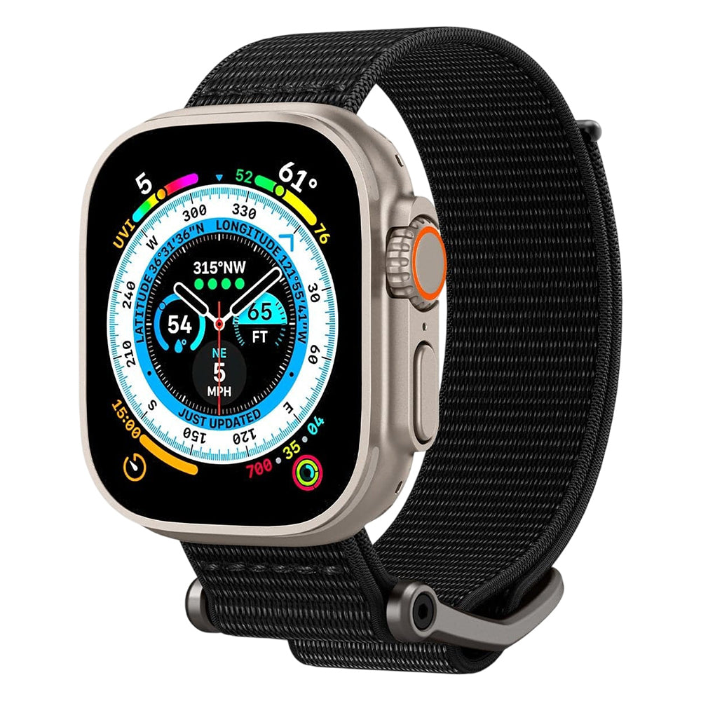 Spigen DuraPro Flex rem for Apple Watch 49mm / 46mm / 45mm / 44mm-serien, svart AMP02465