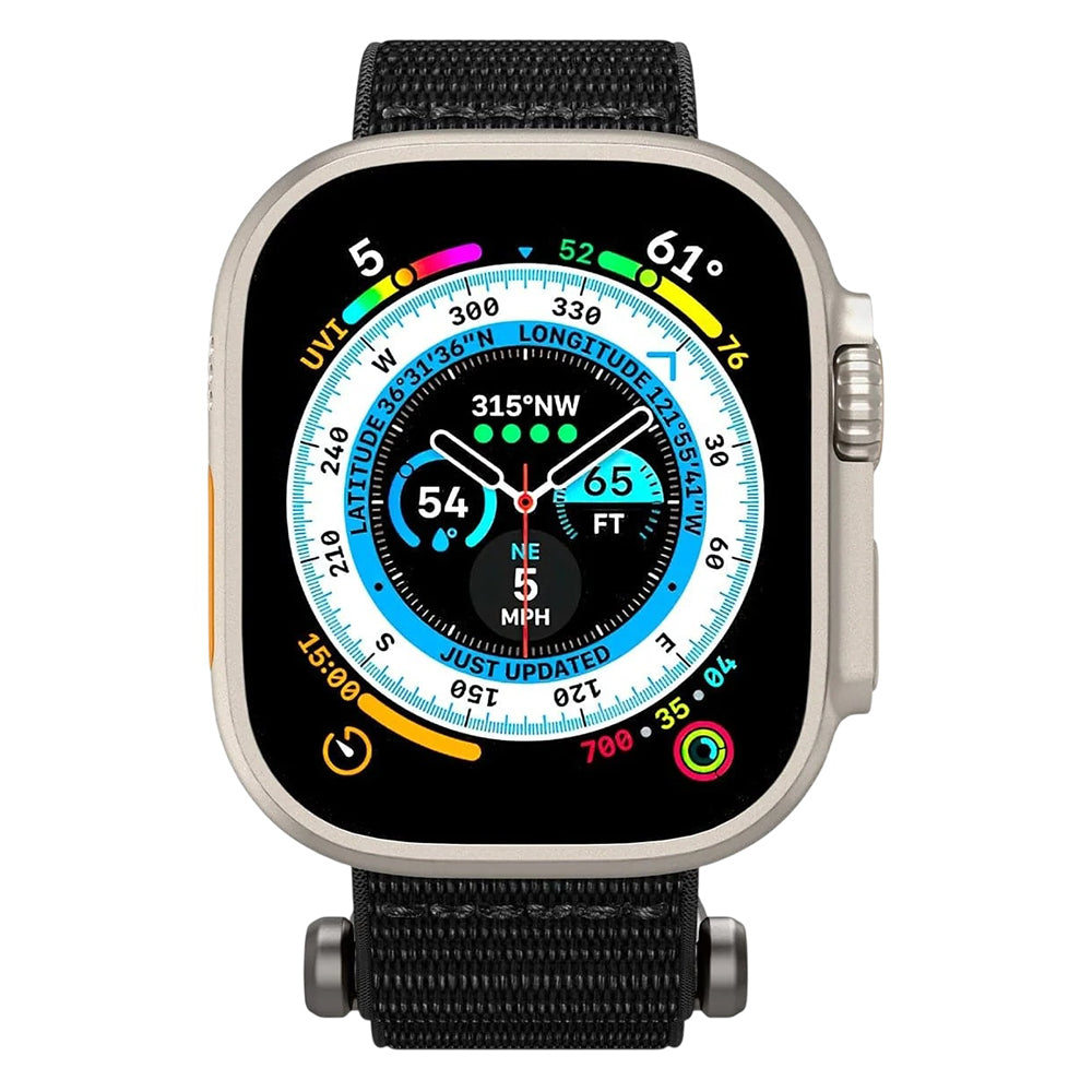 Spigen DuraPro Flex rem for Apple Watch 49mm / 46mm / 45mm / 44mm-serien, svart AMP02465