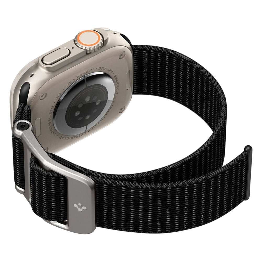 Spigen DuraPro Flex rem for Apple Watch 49mm / 46mm / 45mm / 44mm-serien, svart AMP02465