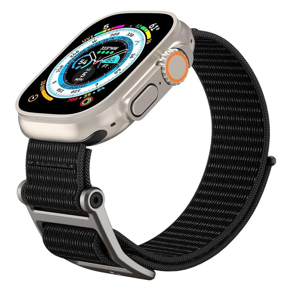Spigen DuraPro Flex rem for Apple Watch 49mm / 46mm / 45mm / 44mm-serien, svart AMP02465
