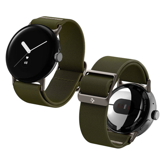 Spigen Lite Fit rem for Google Pixel Watch 41mm-serien, Kaki AMP07608