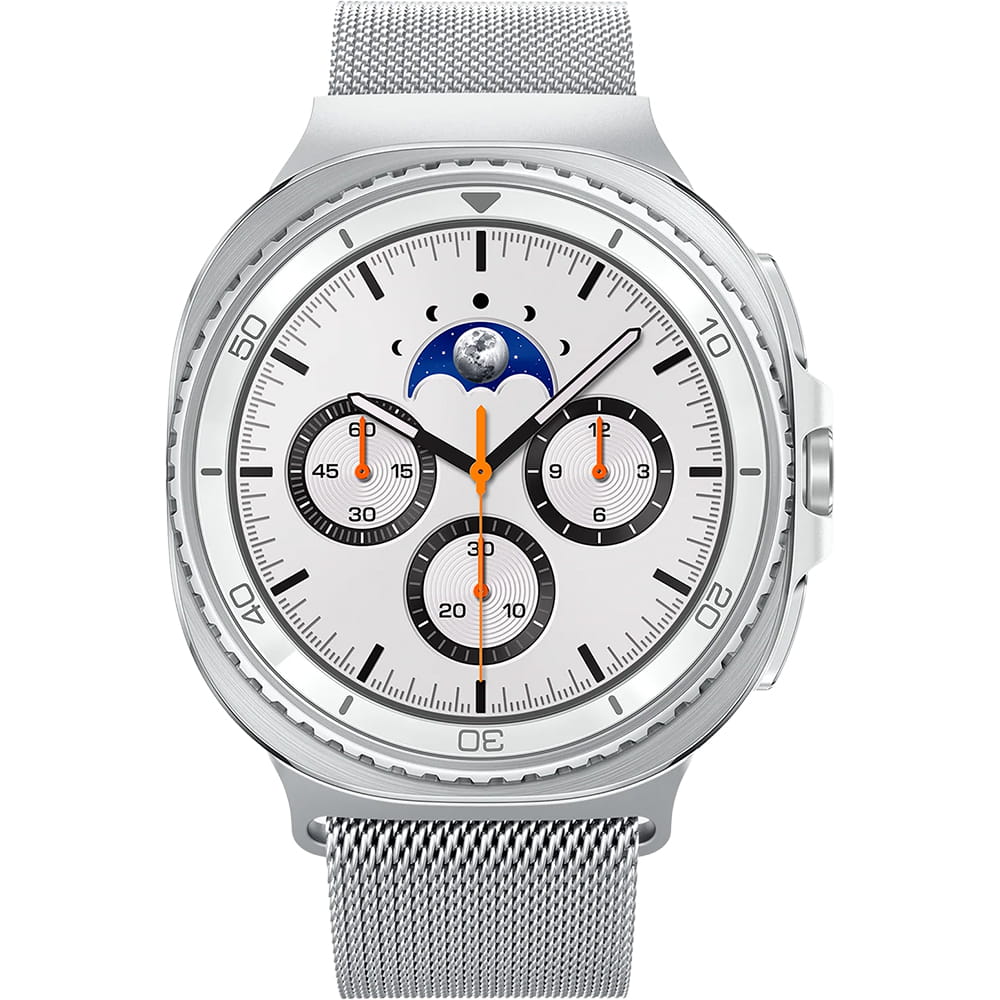 Spigen Metal Fit-rem for Samsung Galaxy Watch9 / Watch8 / Watch8 Classic Series, Sølv AMP10121