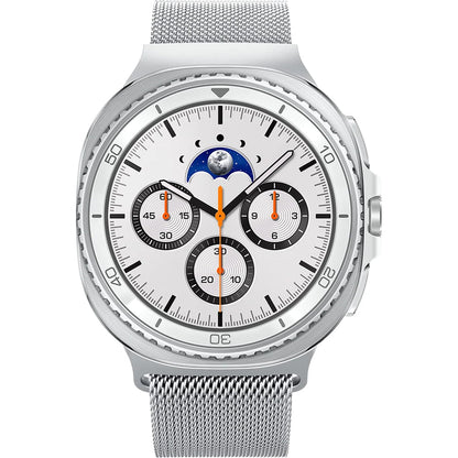 Spigen Metal Fit-rem for Samsung Galaxy Watch9 / Watch8 / Watch8 Classic Series, Sølv AMP10121