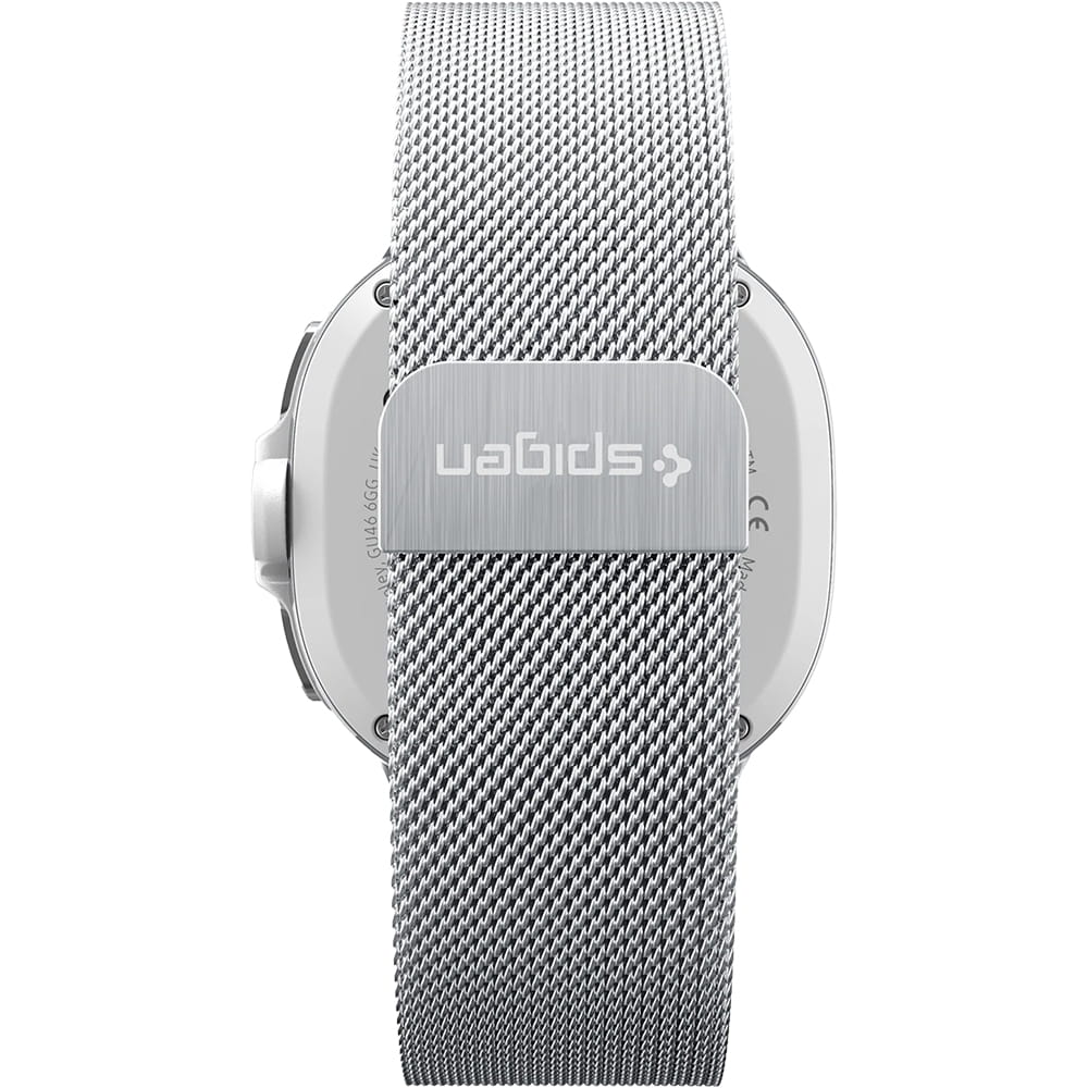 Spigen Metal Fit-rem for Samsung Galaxy Watch9 / Watch8 / Watch8 Classic Series, Sølv AMP10121