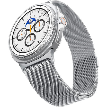 Spigen Metal Fit-rem for Samsung Galaxy Watch9 / Watch8 / Watch8 Classic Series, Sølv AMP10121