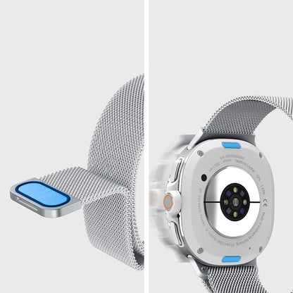 Spigen Metal Fit-rem for Samsung Galaxy Watch9 / Watch8 / Watch8 Classic Series, Sølv AMP10121