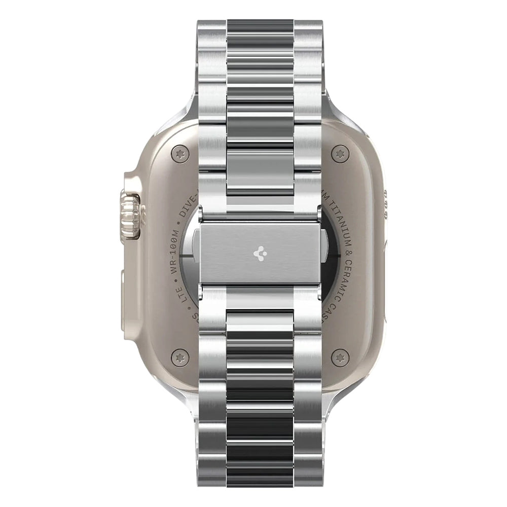 Spigen Modern Fit 316L rem for Apple Watch 49mm / 46mm / 45mm / 44mm / 42mm-serien, sølv AMP06356