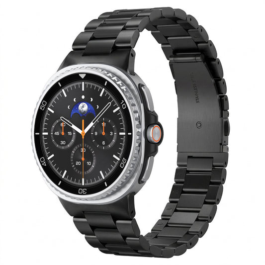 Spigen Modern Fit 316L rem for Samsung Galaxy Watch9 / Watch8 / Watch8 Classic Series, svart AMP11608