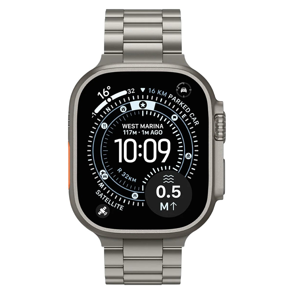 Spigen Modern Fit Titanium-rem for Apple Watch 49 mm / 46 mm / 45 mm / 44 mm Series, grå AMP09105
